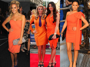 Ashley Tisdale, Cara Kilbey, Billi Mucklow, Funda Ona, orange