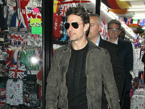 Tom Cruise leaves Chinawhite via a shop in busy Oxford Street after watching son Connor Cruise Djing at the nightclub
London, England - 24.08.12
Mandatory Credit: WENN.com