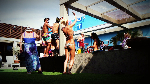 Housemates at the 'Sexy Hot Tub Party'