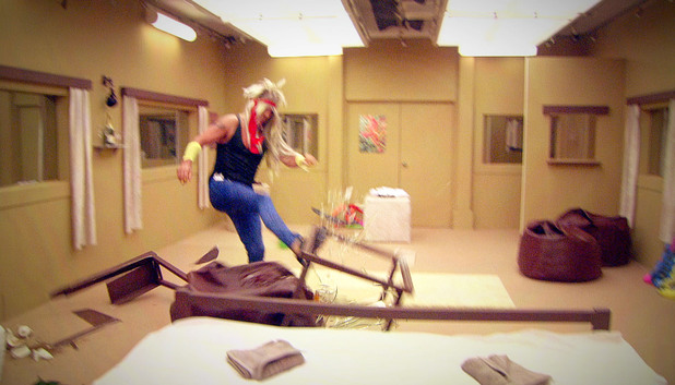 Martin trashing the hotel