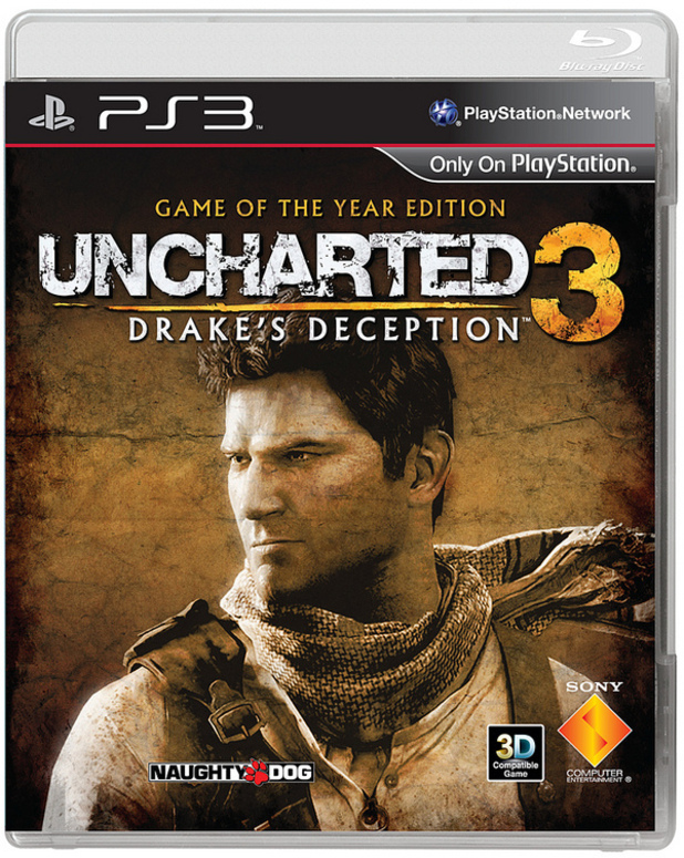 'Uncharted 3: Drake's Deception' Game of the Year edition box art