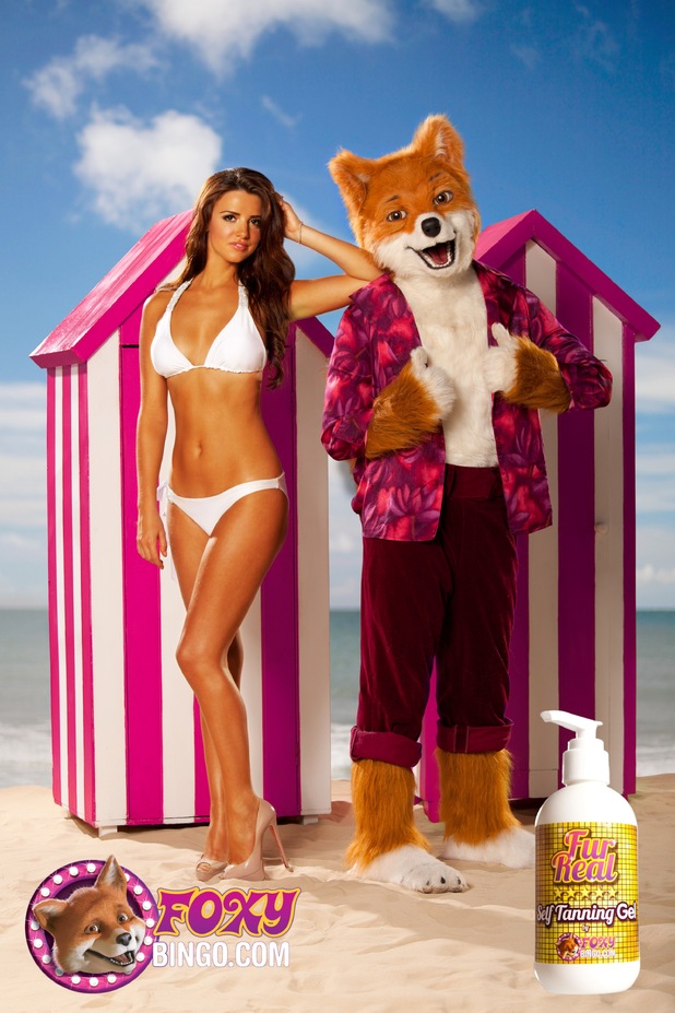 Lucy Mecklenburgh Fur Real fake tan