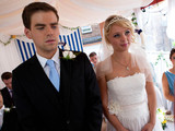 Doug and Leanne prepare to say their vows.