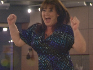 Coleen can't contain her joy.