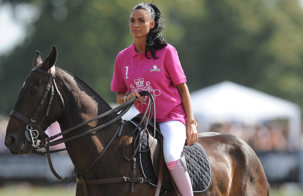 Katie Price AKA Jordan on a horse
at the Duke of Essex Polo Trophy at Gaynes Park
Epping, Essex - 04.07.09
Credit Mandatory: Alex Broadway/WENN.com