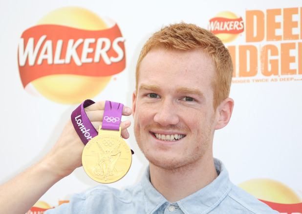 Greg Rutherford
Walker's deep ridged crisps - Britain's tallest climbing wall challenge - photocall, held at the Old Truman Brewery
London