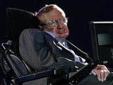 Stephen Hawking launching the Paralympic Opening Ceremony