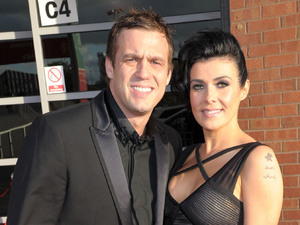 Kym Marsh and Jamie Lomas
Manchester United Player Of The Season Awards held at Old Trafford - Arrivals
Manchester, England - 14.05.12
Mandatory Credit: Steve Searle/WENN.com