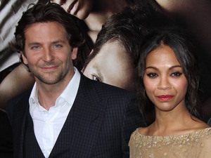 Bradley Cooper and Zoe Saldana at the Los Angeles premiere of 'The Words'