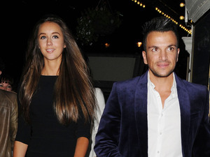 Peter Andre and Emily MacDonagh
leaving the Piccadilly Theatre after watching the stage production of 'Ghost The Musical'
London, England - 17.07.12
Credit Mandatory: WENN.com