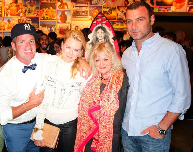 Ben Watts, Naomi Watts, Miv Watts and Liev Schreiber