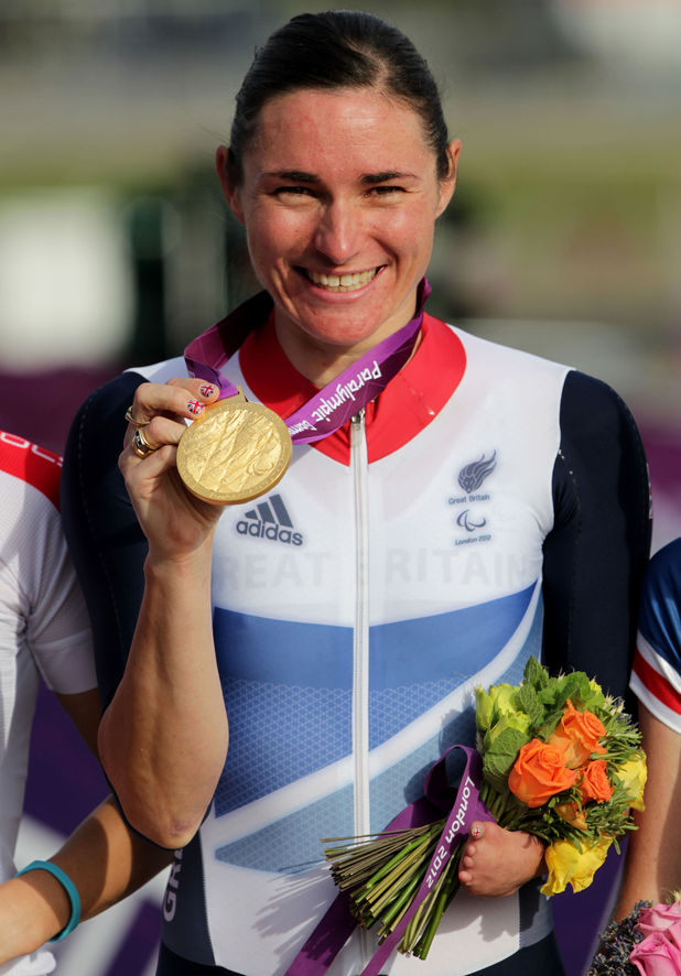 Sarah Storey cycling