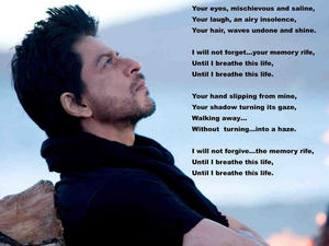 Shah Rukh lyrics posted on twitter