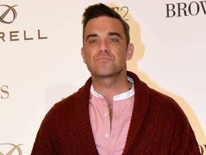 Robbie Williams launches his menswear clothes label 'Farrell' with designer Ben Dickens at Brown Thomas