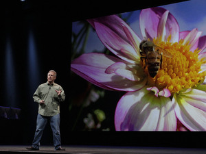 iPhone 5 launch event: Phil Schiller, Apple's senior vice president of worldwide marketing, talks about the features of the new camera and iSight during an introduction of the new iPhone 5 at an Apple event in San Francisco, Wednesday Sept. 12, 2012.