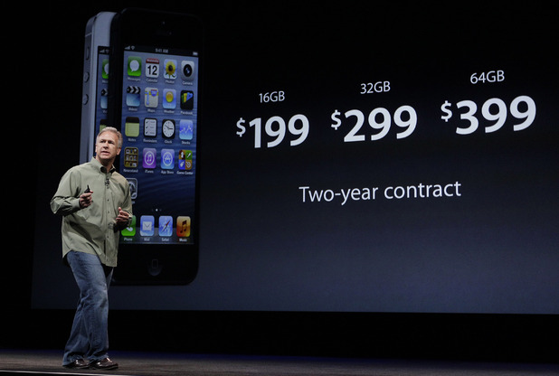 iPhone 5 launch event: Phil Schiller, Apple's senior vice president of worldwide marketing, talks about the features of the new camera and iSight during an introduction of the new iPhone 5 at an Apple event in San Francisco, Wednesday Sept. 12, 2012.