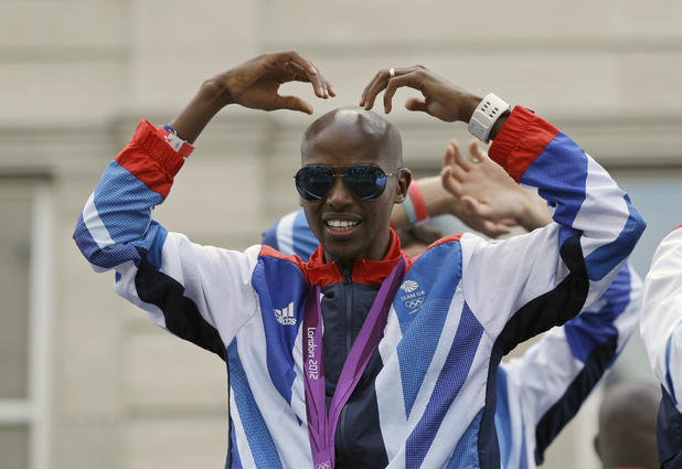 Mo Farah London Olympic Parade 2012