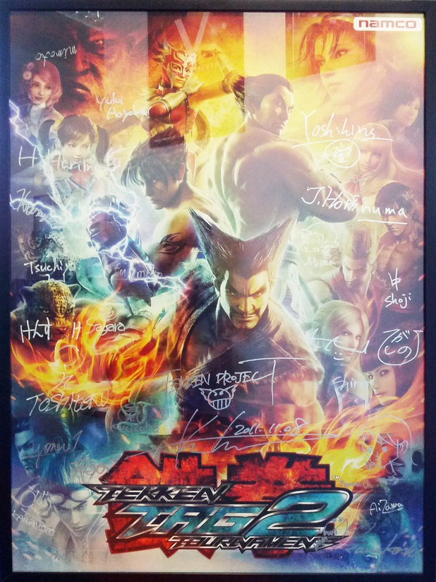 Tekken Tag tournament 2 signed poster
