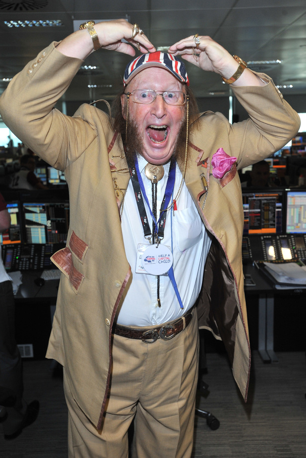 John McCririck BGC Annual Global Charity Day held at Churchill Place.