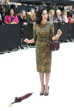 Dita Von Teese
London Fashion Week Spring/Summer 2013 - Burberry - Arrivals
London