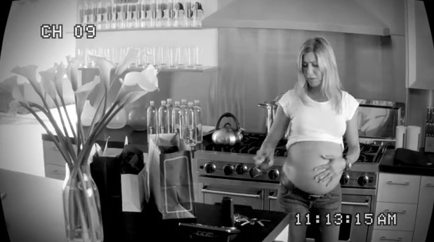 Jennifer Aniston jokes about the pregnancy rumours in a viral video for SmartWater