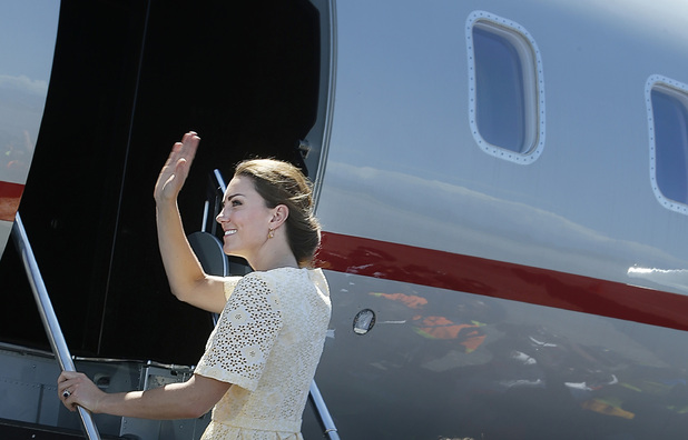 Duchess of Cambridge, Honiara airport, Solomon Islands