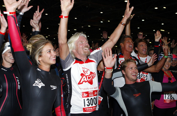 Sir Richard Branson, Holly Branson and Sam Branson.