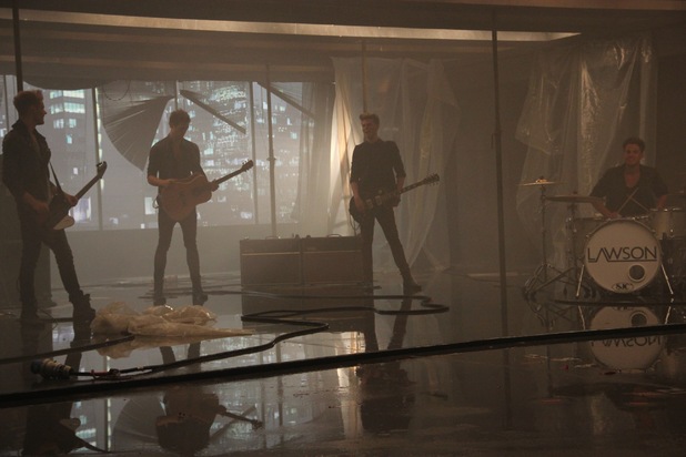 Lawson's 'Standing In The Dark' video shoot - Behind the scenes