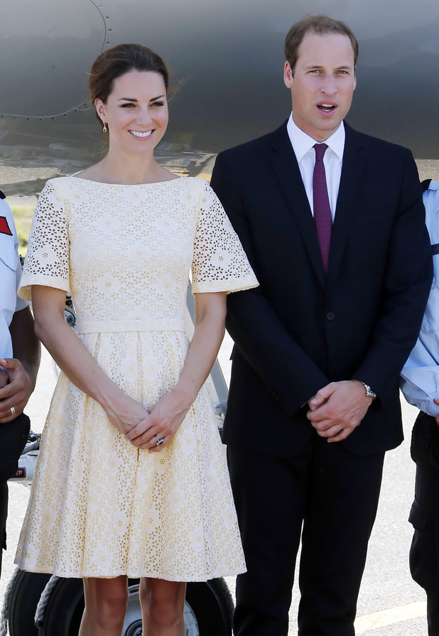 Duchess of Cambridge, Prince William, Honiara airport, Solomon Islands,