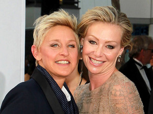 Ellen DeGeneres and Portia de Rossi
64th Annual Primetime Emmy Awards, held at Nokia Theatre L.A. Live - Arrivals
Los Angeles, California - 23.09.12
Mandatory Credit: WENN.com/FayesVision