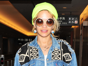Rita Ora at Narita International Airport, Japan.