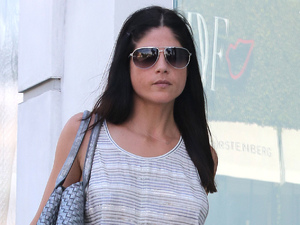 Selma Blair the Marc Jacobs boutique in Beverly Hills.