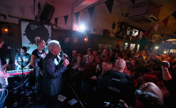 Tom Jones performs as part of Guinness celebrations for Arthur's Day
