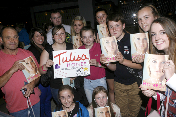 Tulisa Contostavlos signs copies of her autobiography 'Honest - My story so far' at WHSmith's, Bluewater shopping centre Kent, England - 26.09.12