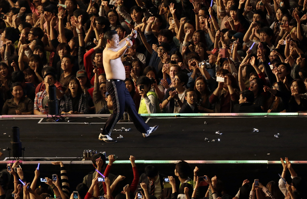 performs in front of 80,000 fans at Seoul in South Korea.