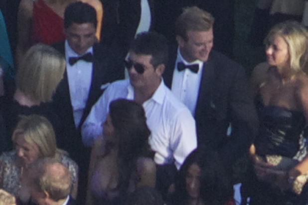 Simon Cowell, Nick Candy, Holly Valance wedding
