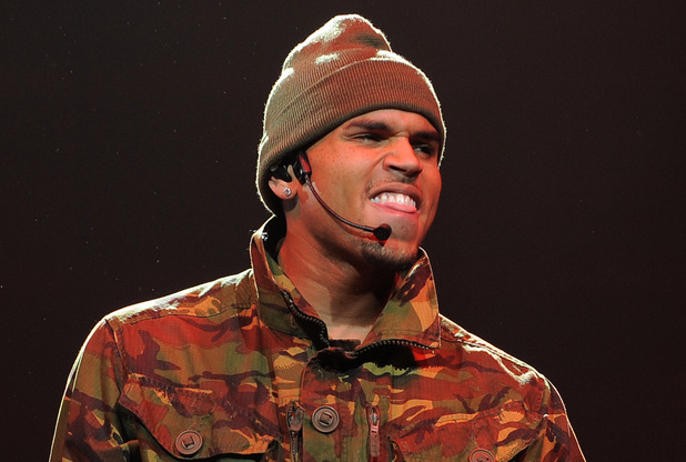 Chris Brown performing live during his F.A.M.E. Tour at the American Airlines Arena Miami, Florida