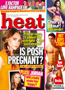 Caroline Flack appears in Heat Magazine