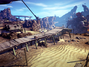 Images for the first Borderlands 2 expansion, Captain Scarlett and Her Pirate's Booty