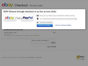 Screenshots of the new look eBay