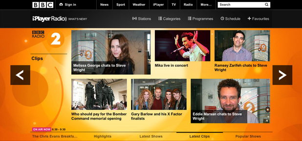 BBC iPlayer radio desktop screenshot
