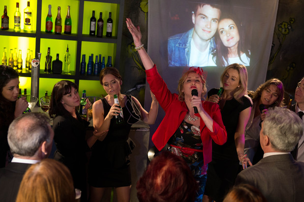 Lynsey's wake in Hollyoaks