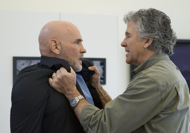 Dallas S01E06 - 'The Enemy of My Enemy': Mitch Pileggi as Harris Ryland and Patrick Duffy as Bobby Ewing
