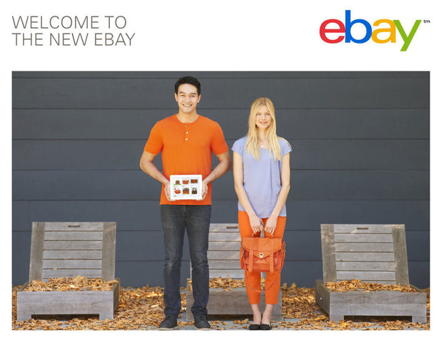 Screenshots of the new look eBay