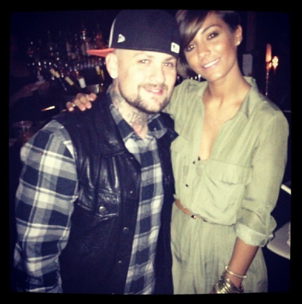 Frankie Sandford and Benji Madden