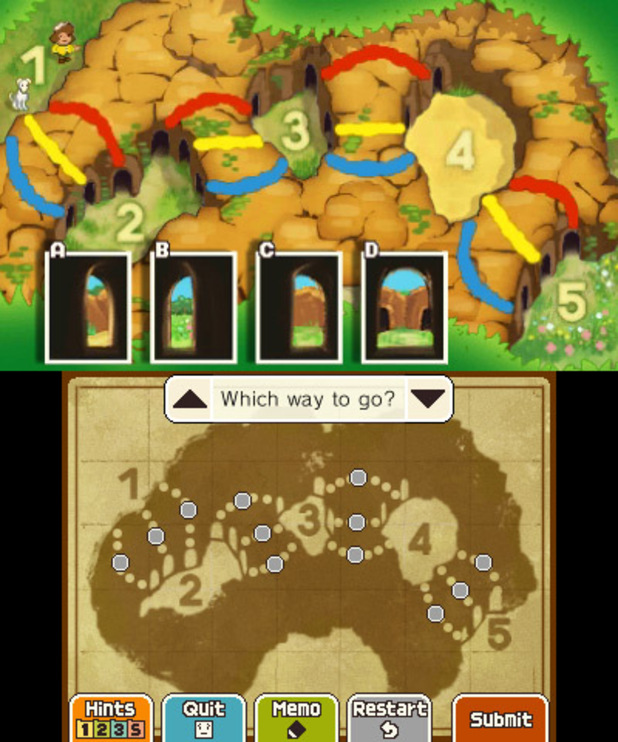 'Professor Layton and the Miracle Mask' screenshot