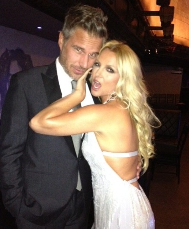 Britney Spears with fiance Jason Trawick