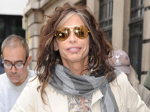 Steve Tyler of Aerosmith
outside the BBC Radio 1 studios
London, England