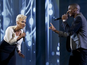 The X Factor Results Show: Emeli Sande and Labrinth perform.