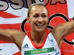 Great Britain's Jessica Ennis celebrates winning the Heptathlon, at the London 2012 Olympics at she will unveil her new plaque on Sheffield's Hollywood-style Walk of Fame when she returns to her home city.